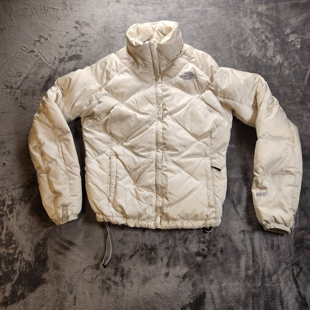 The North Face Jacket Womens Small White Aconcagua 550 Down Puffer Quilted
